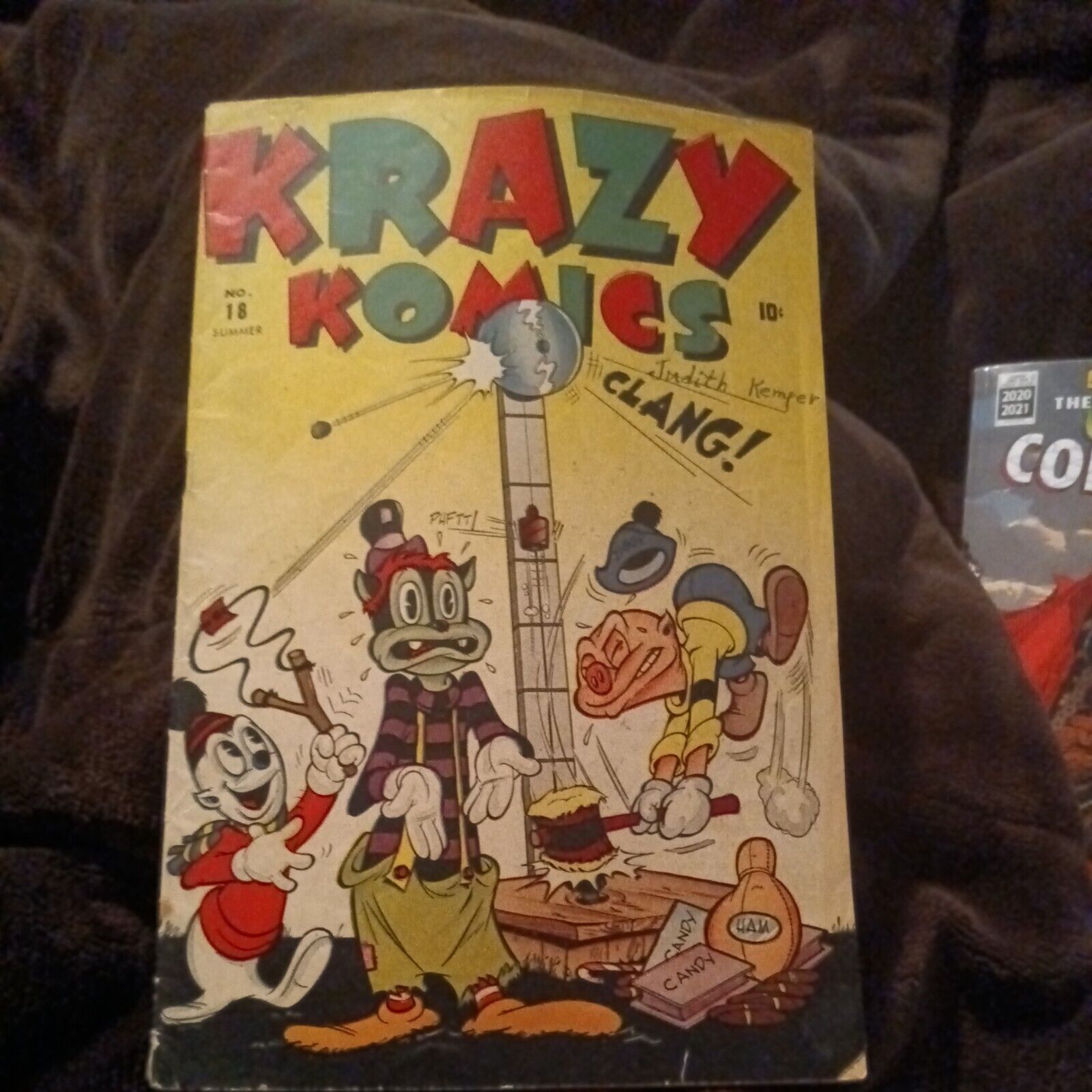 Krazy Komics 18 Timely Comics 1945 World War II Era Ziggy Pig Silly Seal...