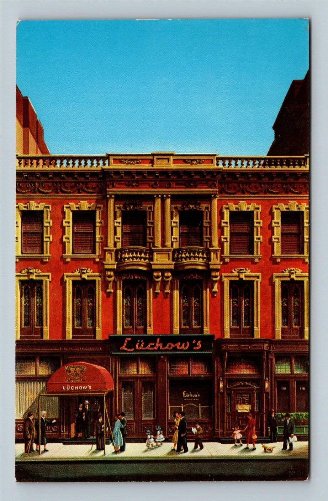 New York City NY, Luchow\'s Restaurant, New York Vintage Postcard