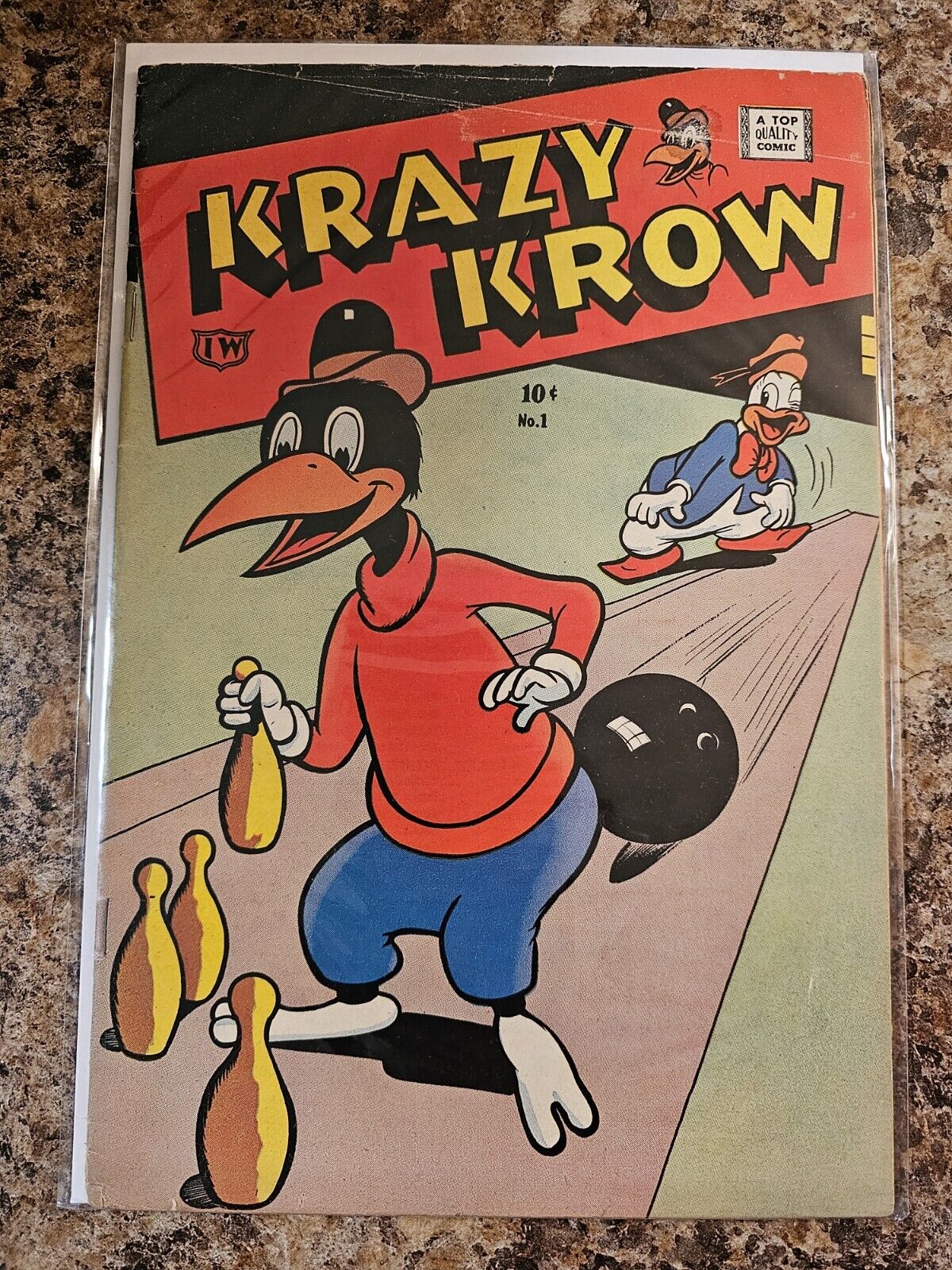 Krazy Krow #1 (1958) Silver Age I.W. Publications Top Quality Comics VG