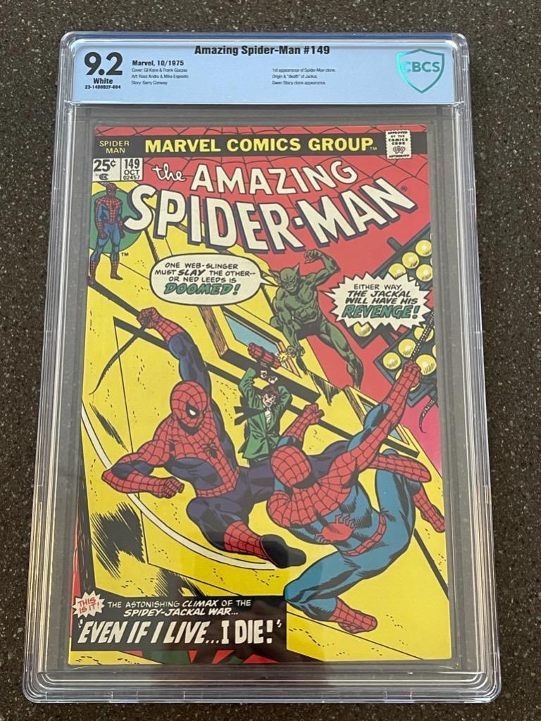 Amazing Spider-Man #149 CBCS 9.2 White Pages 1st Appearance Spider-Man Clone