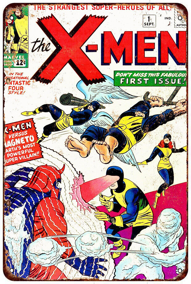 X-Men #1 Vintage LOOK Reproduction Metal sign