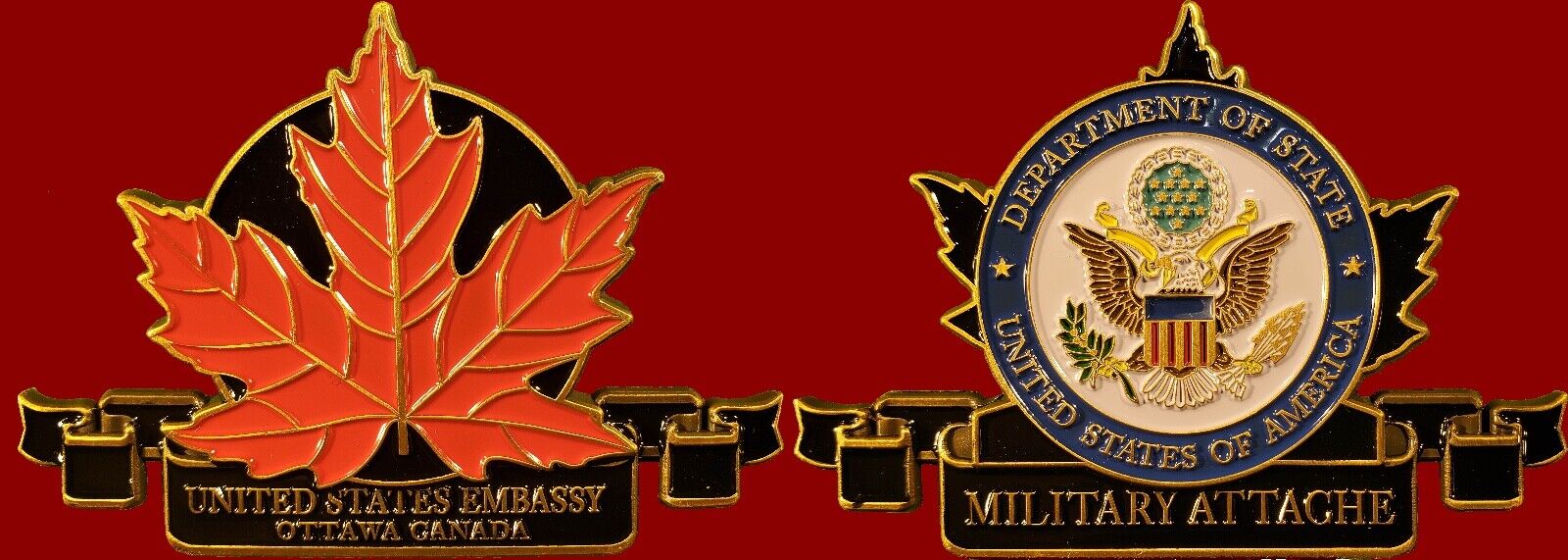 US EMBASSY OTTAWA CANADA MILITARY ATTACHE  CHALLENGE COIN 2