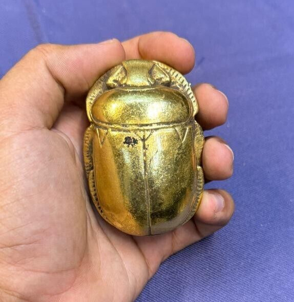 UNIQUE Ancient Egyptian Antiques Of Pharaonic Scarab Rare Antique Masterpiece BC