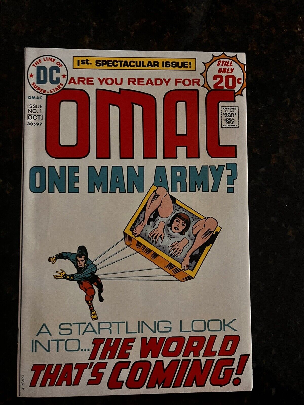OMAC #1, Oct 1974, VFN+/NM, by Jack Kirby