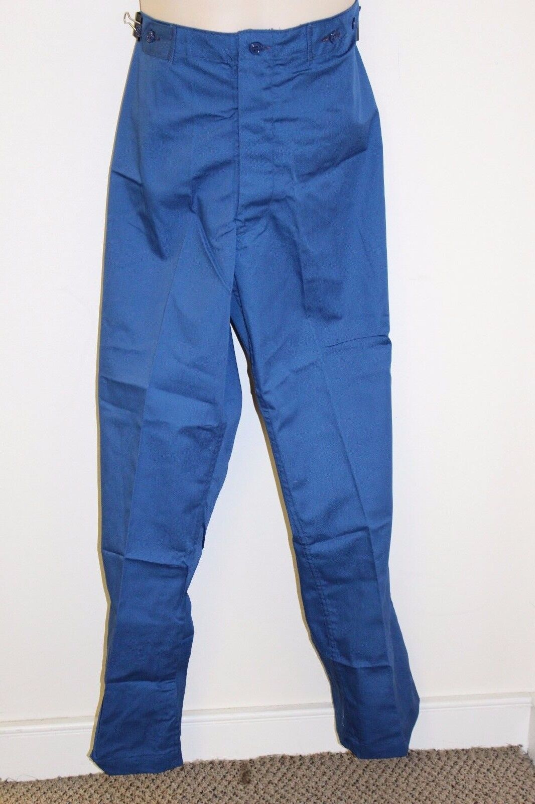 Men\'s Summer Weight Trousers, 6532-00-299-8078, Large, Blue NEW