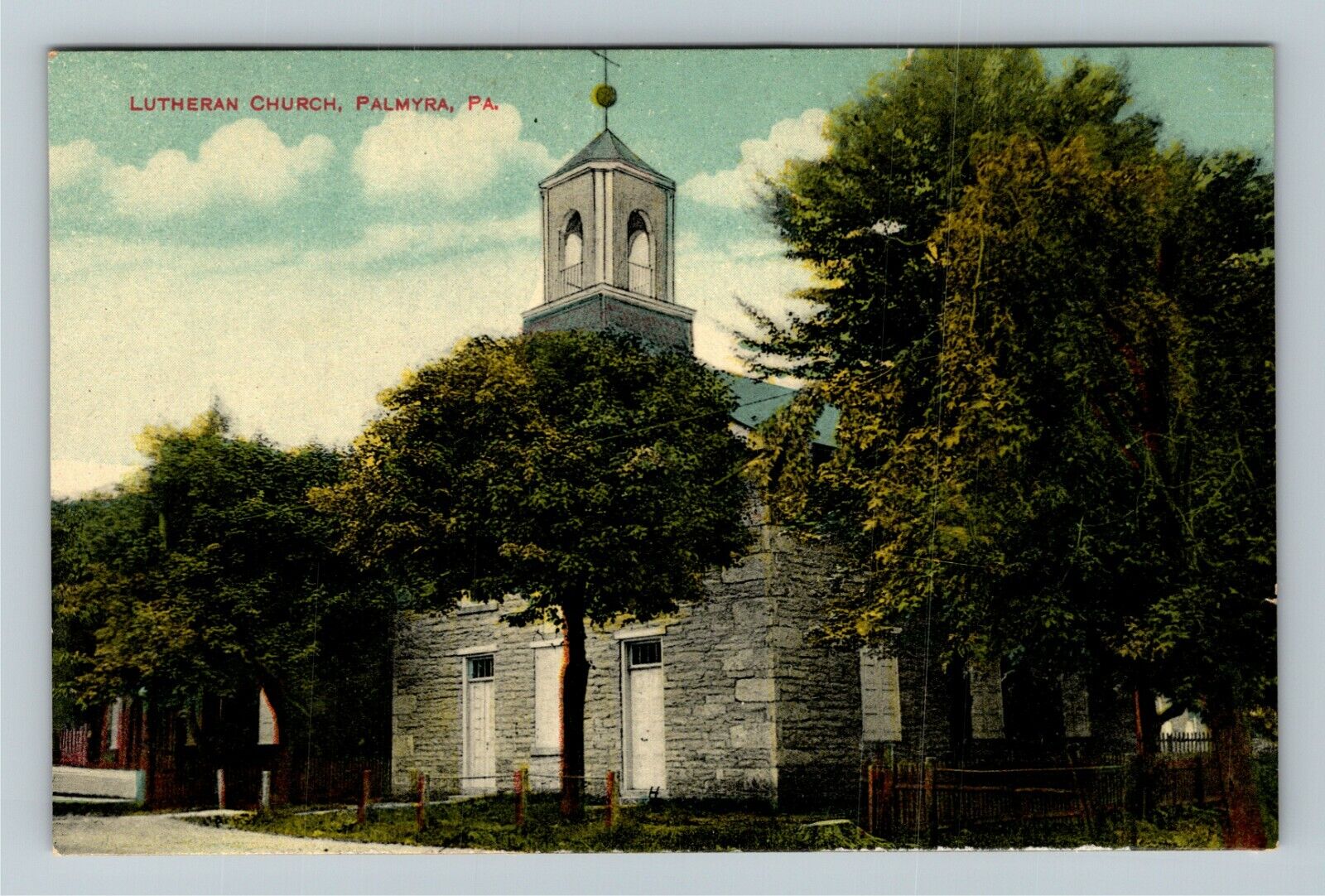 Palmyra PA-Pennsylvania, Lutheran Church, Religion, Outside, Vintage Postcard