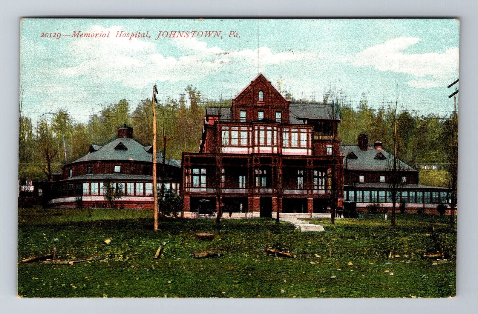 Johnstown PA-Pennsylvania, Memorial Hospital, c1908 Vintage Postcard