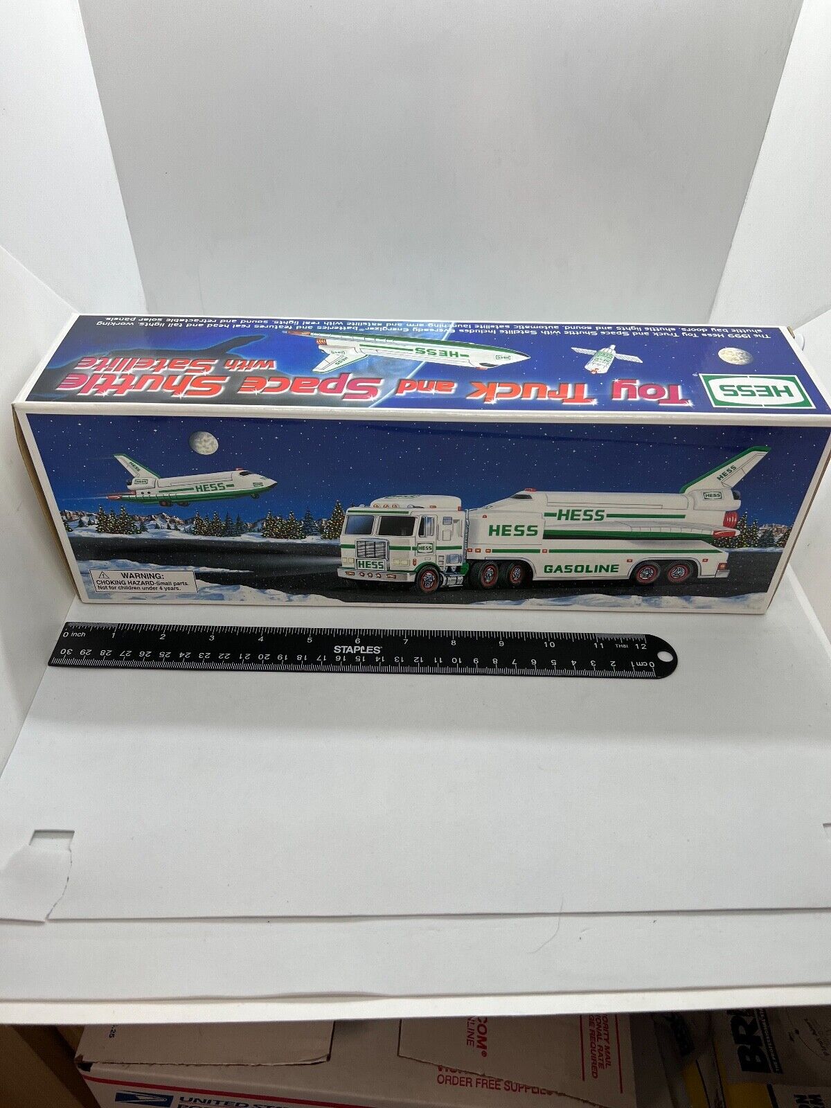 1999 Hess Toy Truck and Space Shuttle with Satellite 