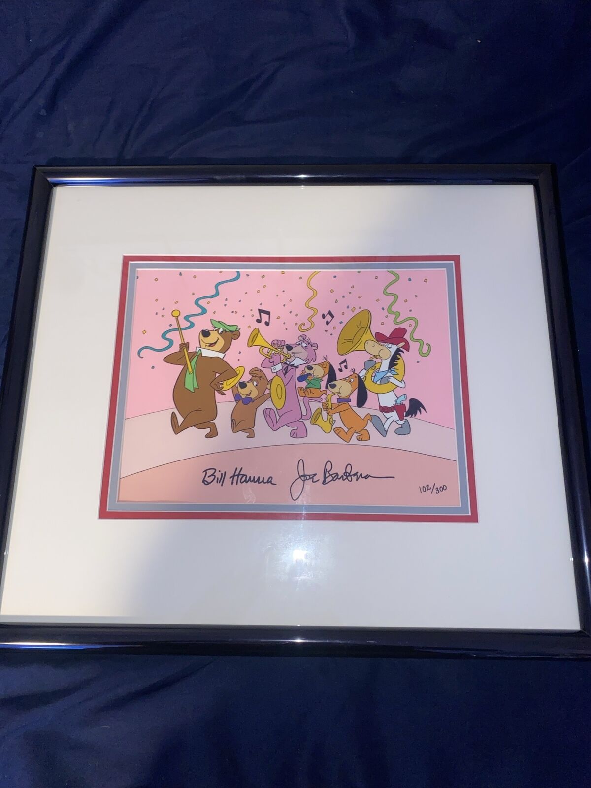 Hanna Barbera Cel Signed Yogi Bear Leading The Parade Rare 102/300 Collectible