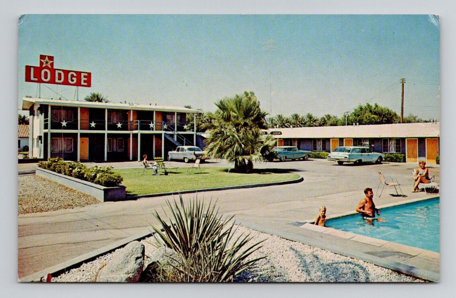 Postcard Star Lodge Motel in Indio California CA, Vintage N20