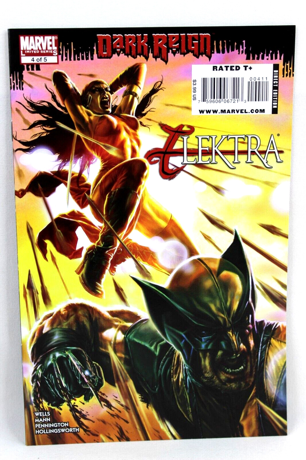 Dark Reign Elektra #4 Wolverine Hawkeye Lee Bermejo 2009 Marvel Comics F/F+