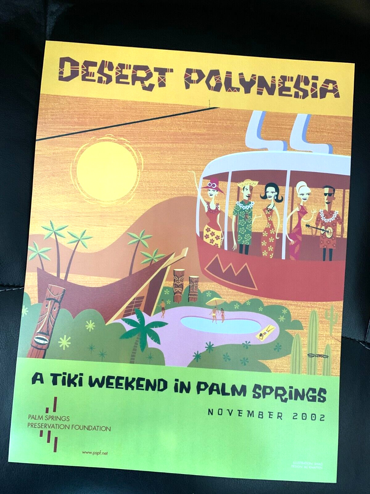 2002  Shag Vintage Tiki Weekend Desert Polynesia 11 x 14 Print Poster