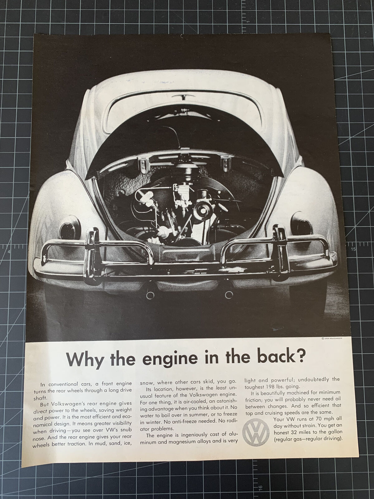Vintage 1959 Volkswagen Print Ad