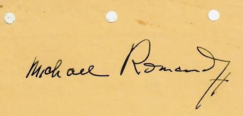 RARE “Restaurateur/ Con Man” Michael Romanoff Hand Signed Album Page