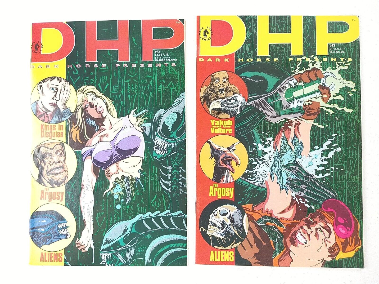 Dark Horse Presents #42 43 Aliens Comics Lot (1990 Dark Horse) DHP