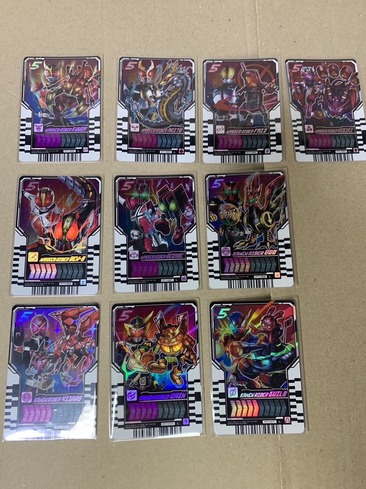 Kamen Rider Gotchard Ride Chemy Trading Card PHASE:01 Legend Comp Set (of 10)