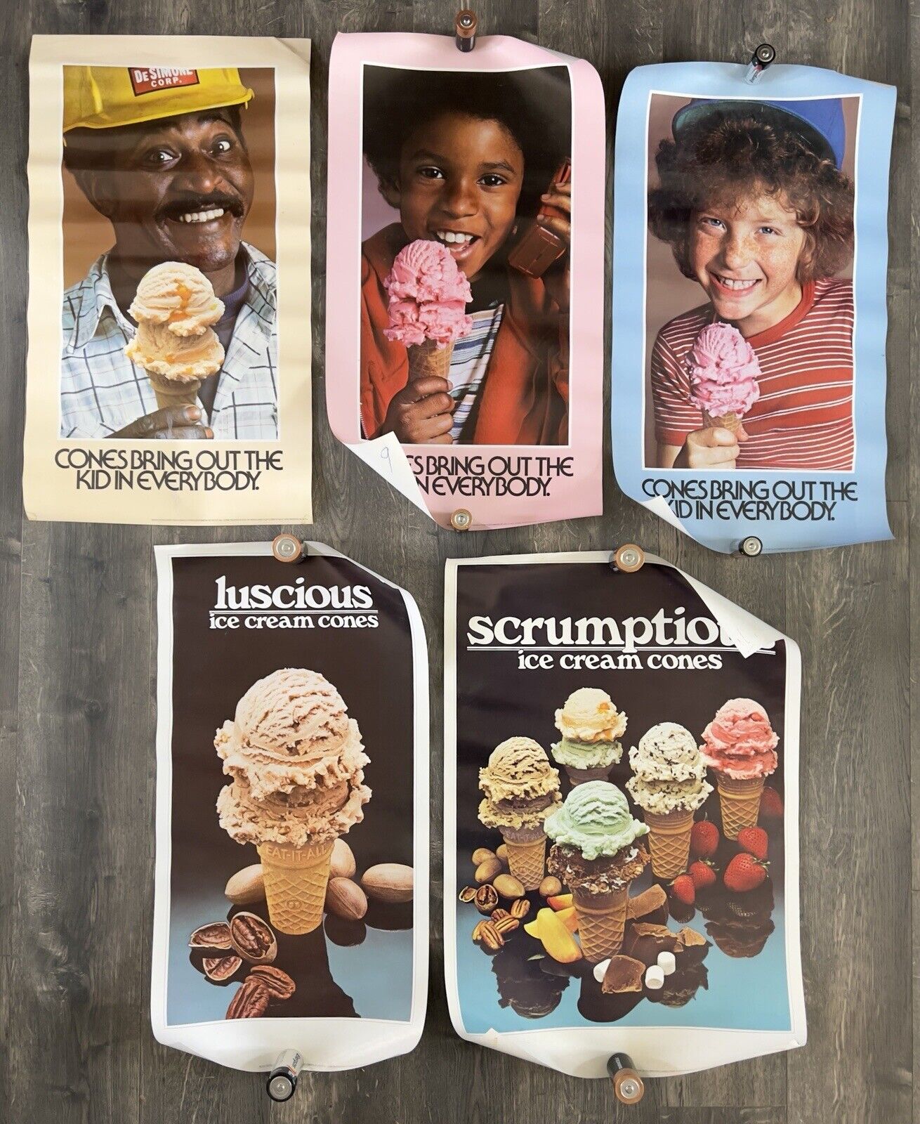 Eat It All Cone Bakery Vintage Advertising Posters 1978 Ice Cream