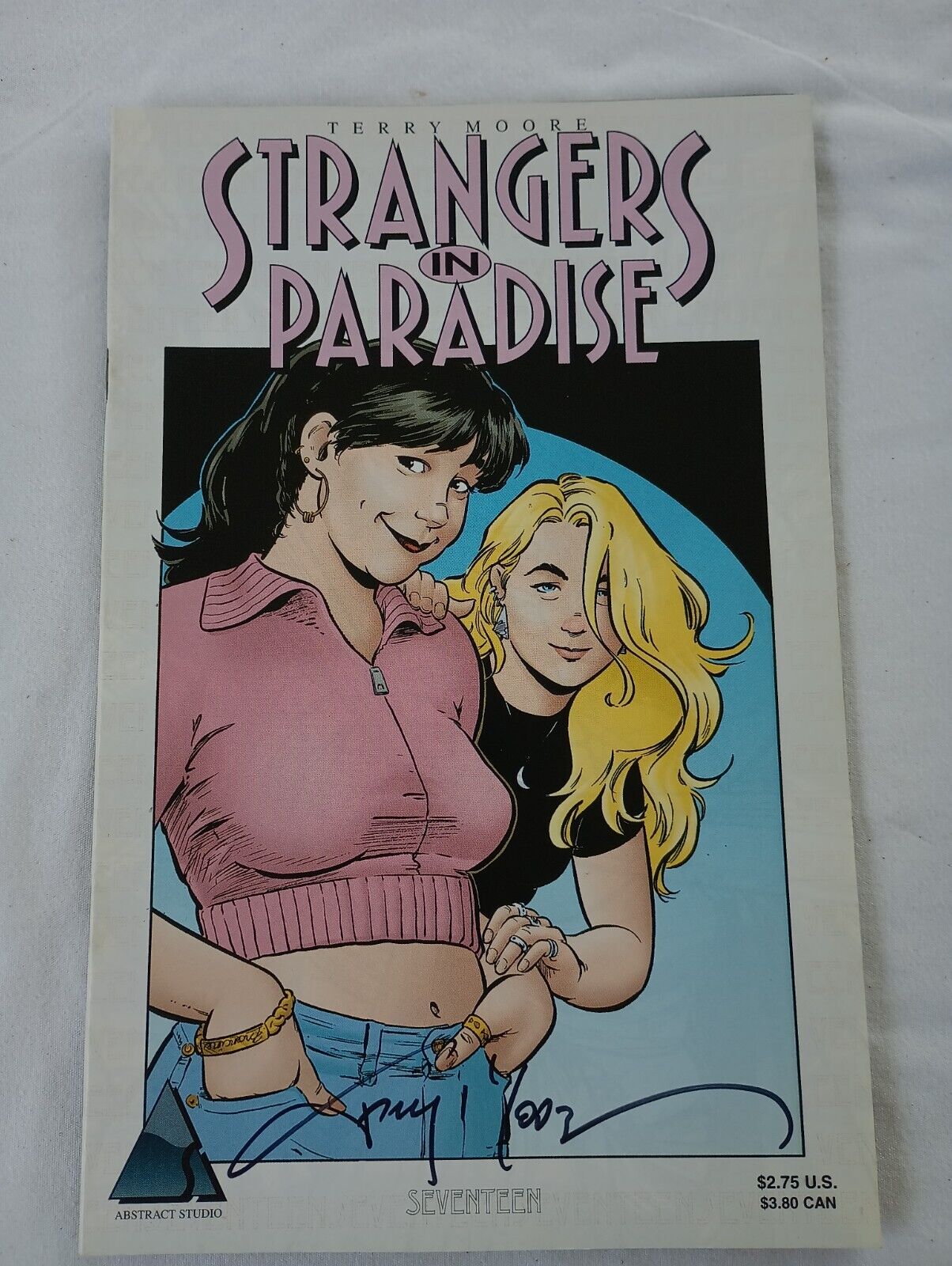 STRANGERS IN PARADISE #17 (VFNM) Abstract Studio signed by Terry Moore
