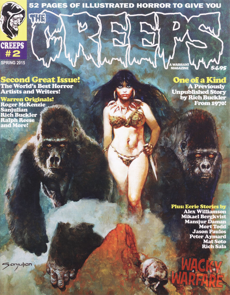 Creeps Magazine #2 Spring 2015 Warrant Publishing Creepy Eerie Horror VF/NM NEW