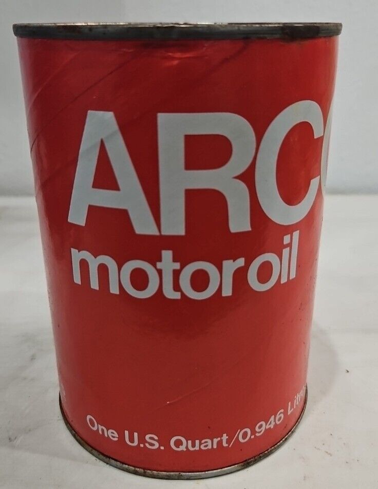 Arco Paper Oil Can Red Vintage Collectable Unopened 