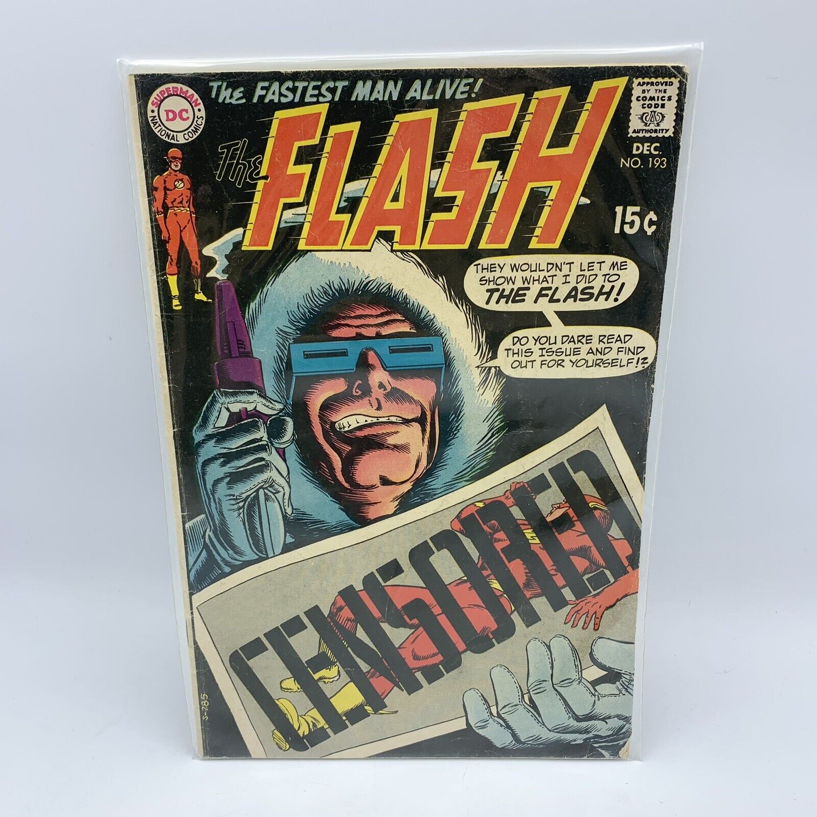 The FLASH #193 Vintage DC Comics Dec. 1969