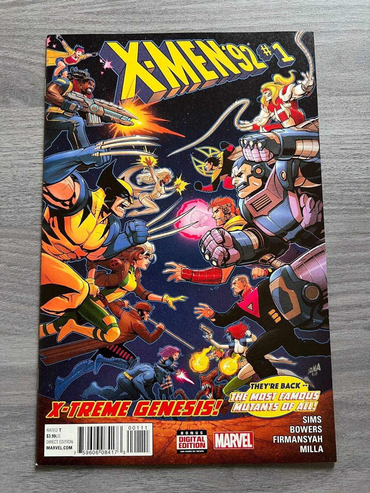 X-Men \'92 #1 David Nakayama DNA Cover Cartoon Homage NM+ Marvel Comics 2016