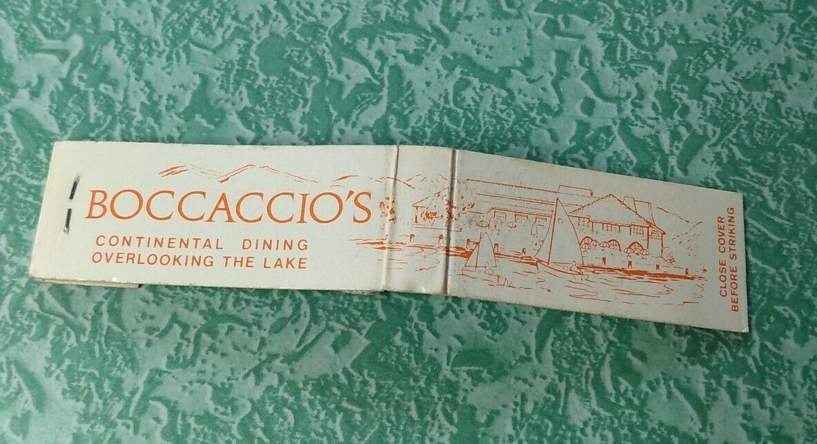 Vintage Matchbook Collectible Ephemera B26 Westlake village California Boccaccio