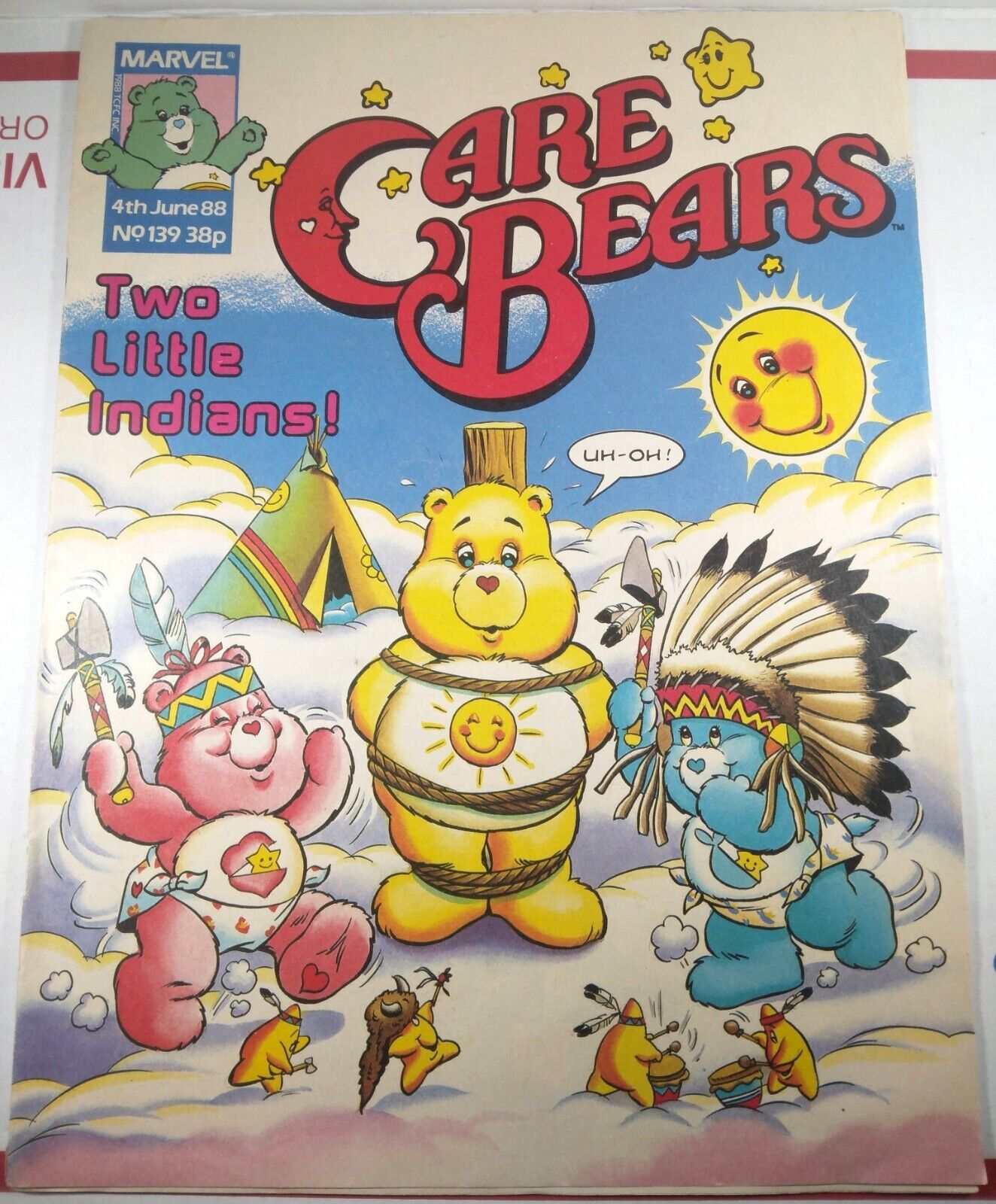 💗🐻 CARE BEARS #139 MARVEL COMICS UK 1988 SCARCE LOW PRINT RUN ISSUE Fine- 5.5