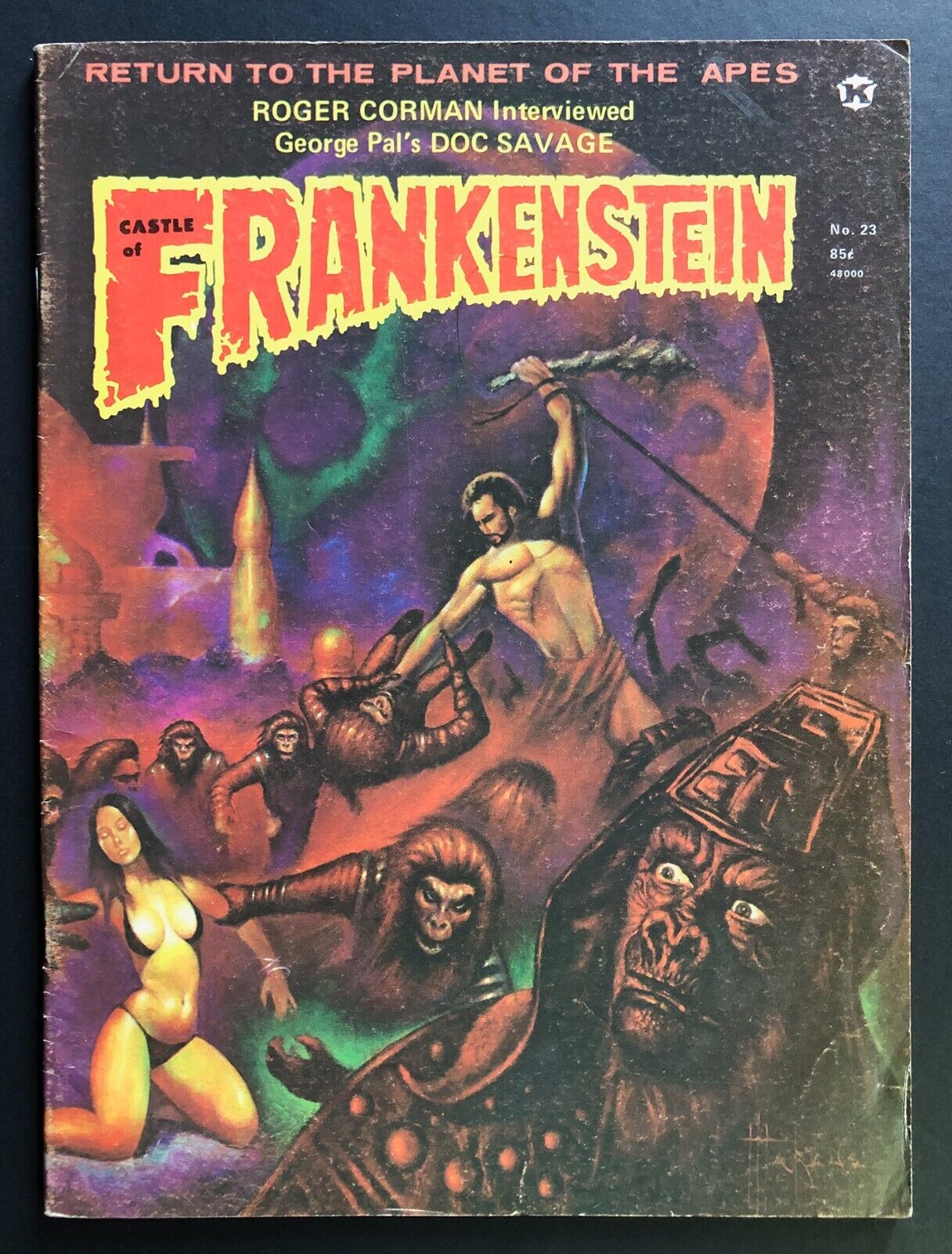 Castle of Frankenstein Magazine 23 1974 FN+ Roger Corman Interview Planet Apes