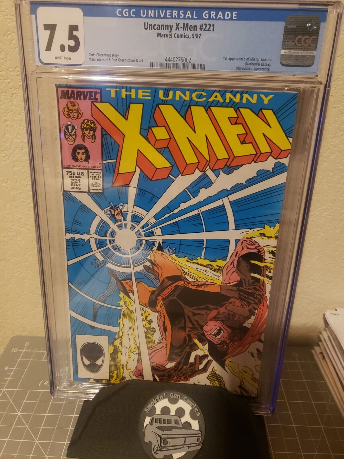 Uncanny X-Men #221 CGC 7.5 1st App Mister Sinister White Pages 1987 XMEN 97 