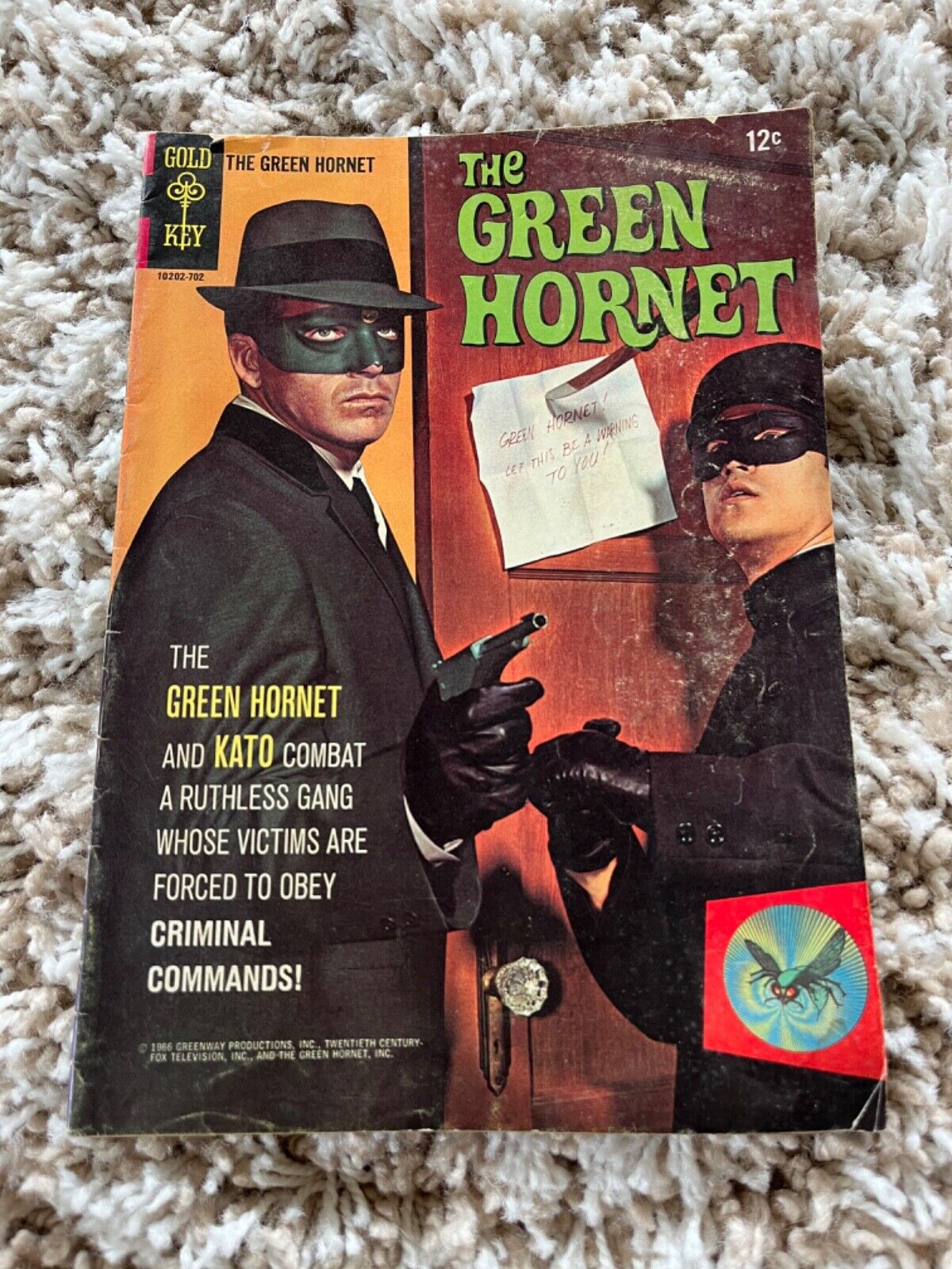 Green Hornet #1 VG/FN 5.0 Gold Key 1966