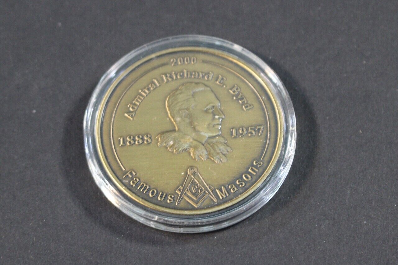 2000 Admiral Richard E Byrd 1888 1957 Famous Mason Coin Masonic Freemason