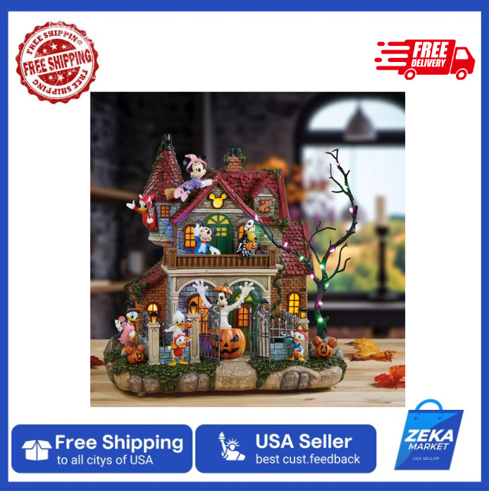 New 2024 Disney Halloween Haunted Party House with Lights & Music - Ships Today