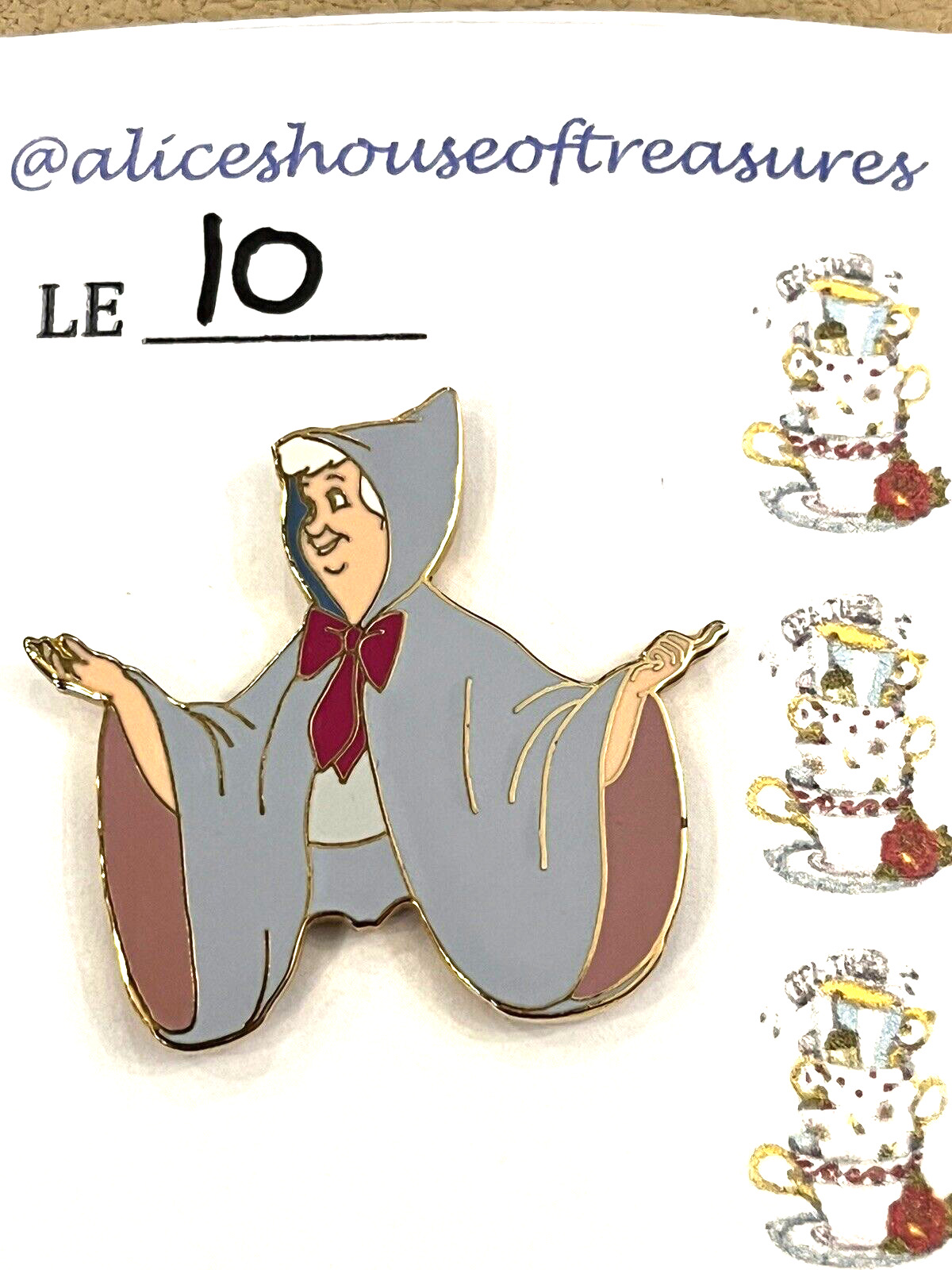Disney WDW Fairy Godmother from Portals of Time Frame Set Pin LE 10    X01