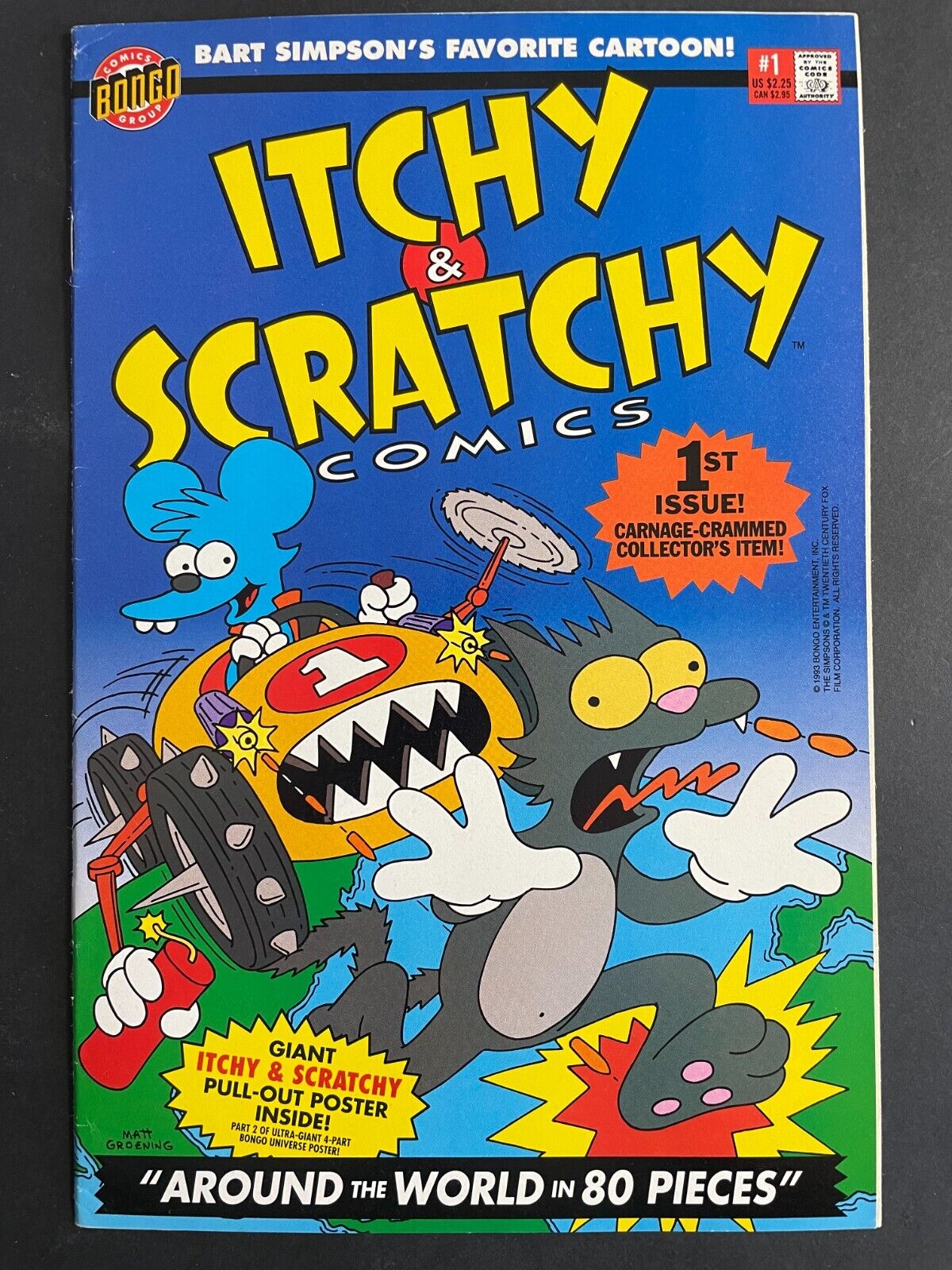 Itchy and Scratchy Comics #1 - Simpsons 1993 Bongo Comics