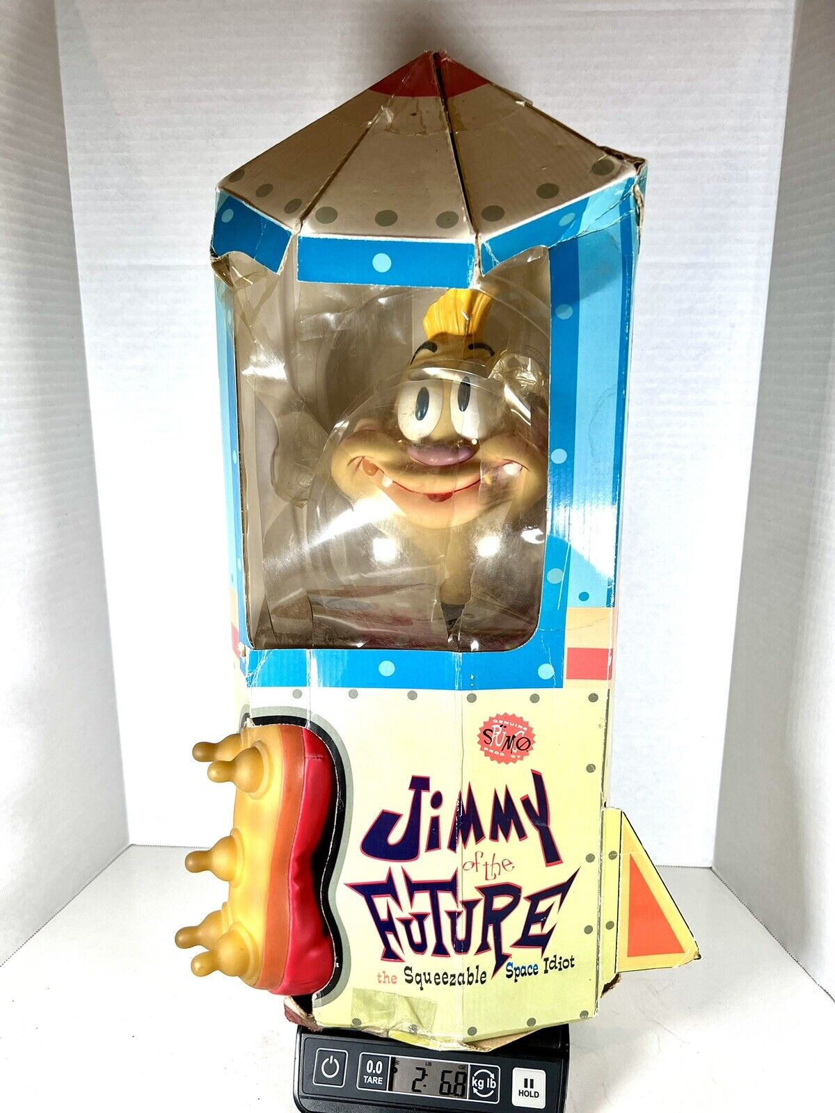 Jimmy of The Future Squeezable Space Idiot Rocket Box Spumko Vintage 1997