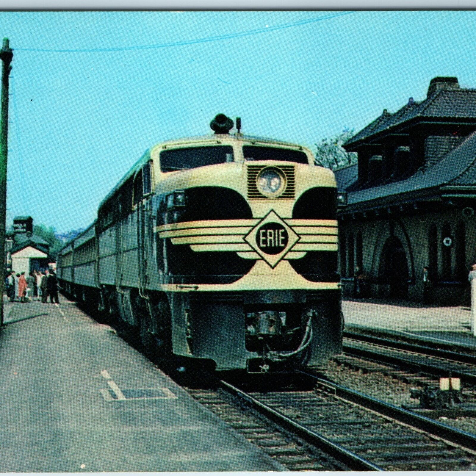 1969 Middletown, NY Erie Railroad Alco Doug Wornom Chrome Photo Owen Davies A209