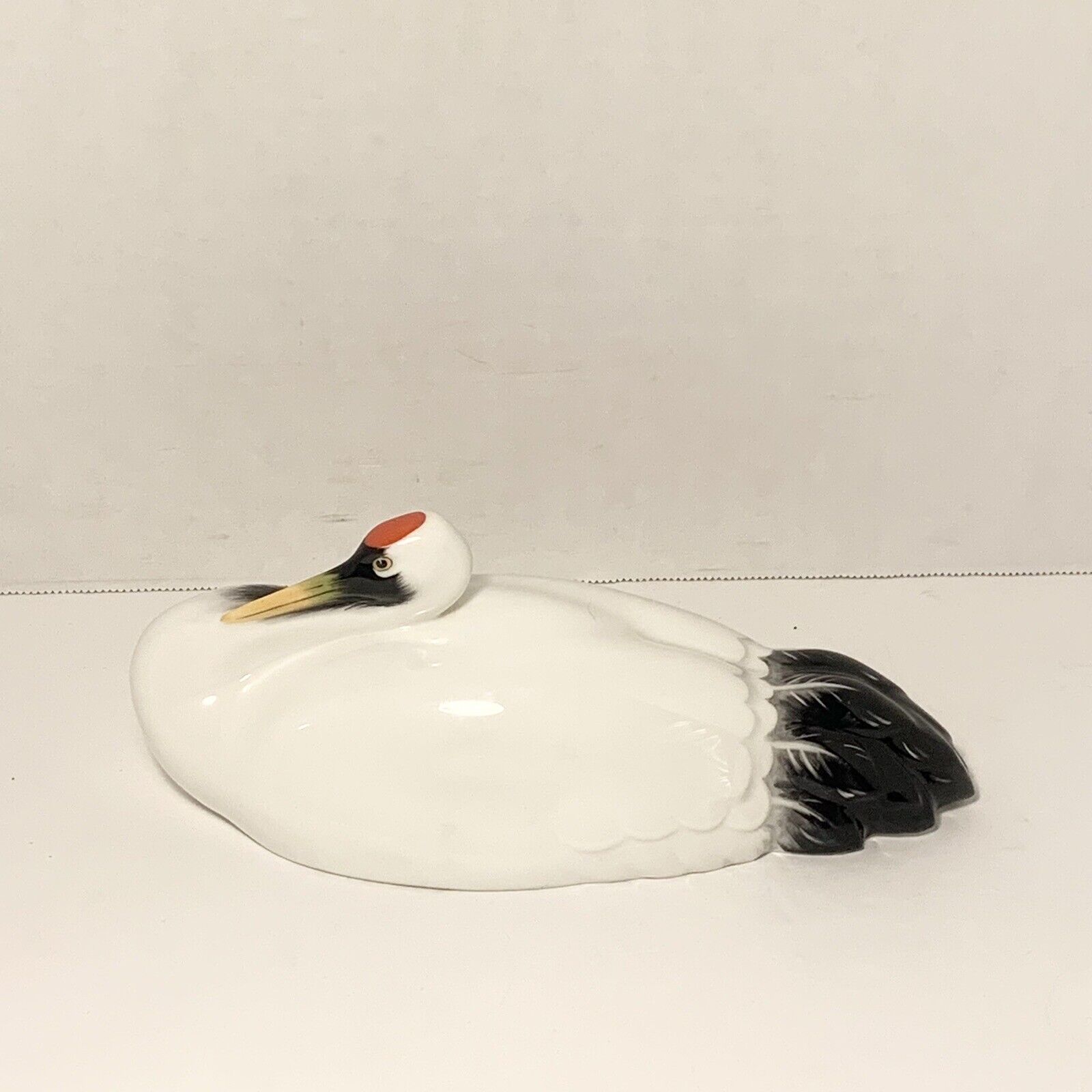 Noritake Studio Collection Bone China Bird Crane Stork Lying / Collectible