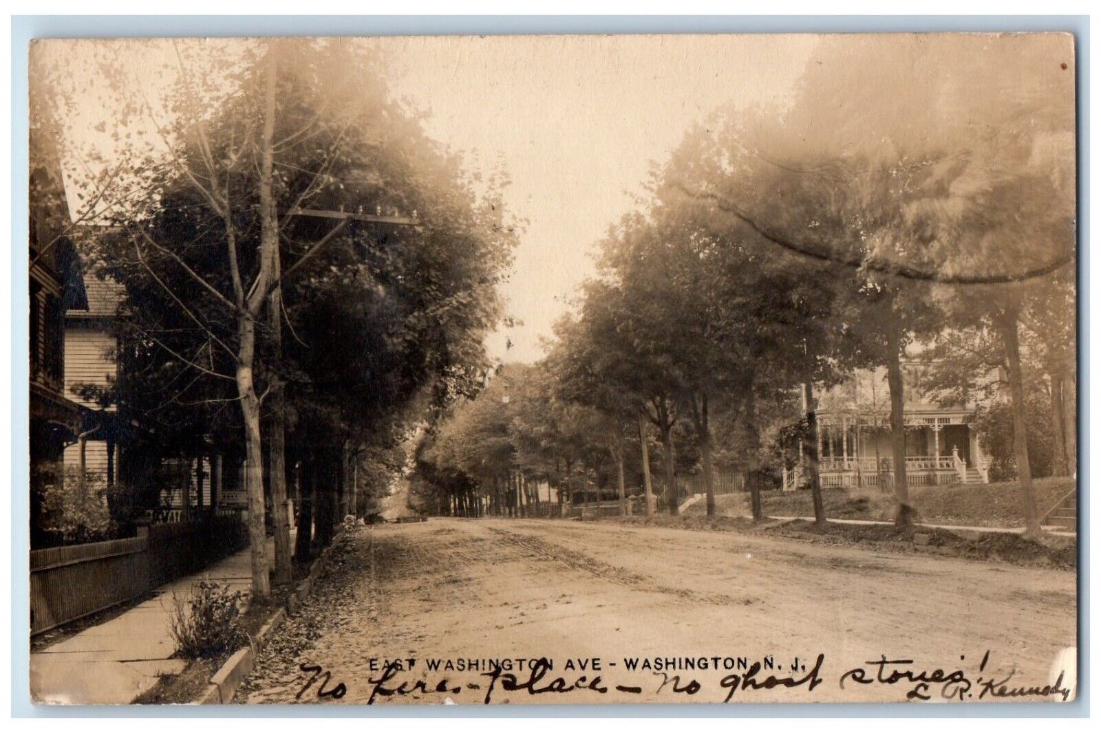 1906 East Washington Avenue Washington New Jersey NJ Antique RPPC Photo Postcard