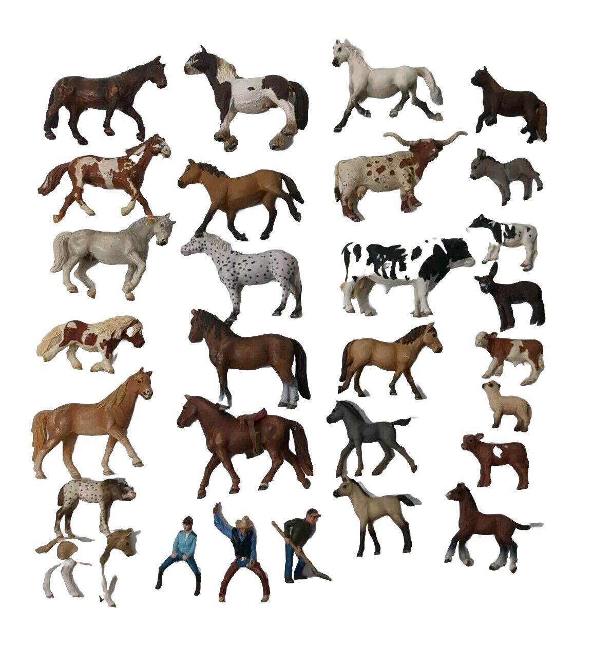 Schleich Horses People Cow Sheep Lamb Lot 29 Variety 