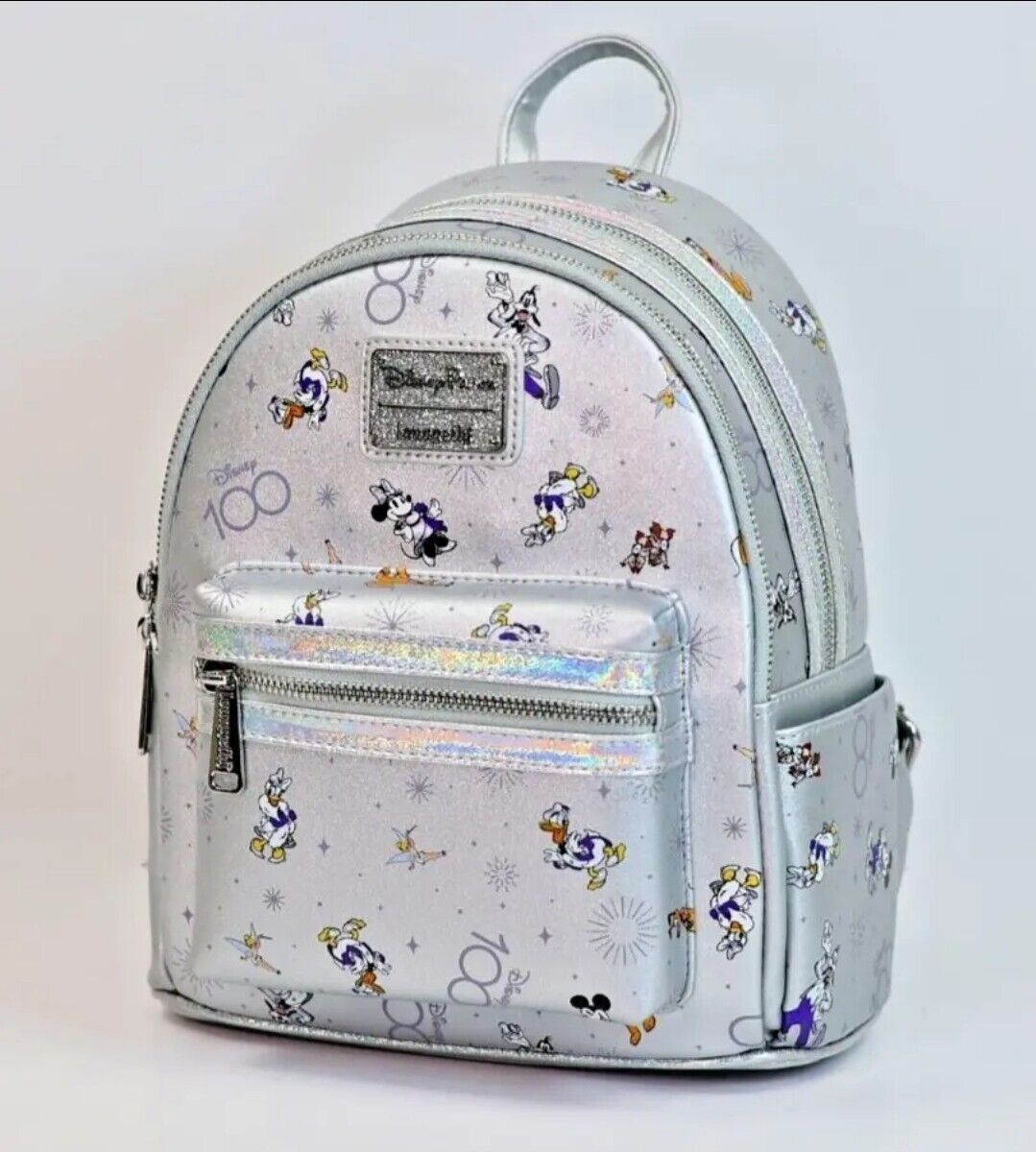 100th Anniversary Disney Backpack 2023 Mickey Friends Mini Backpack by Loungefly