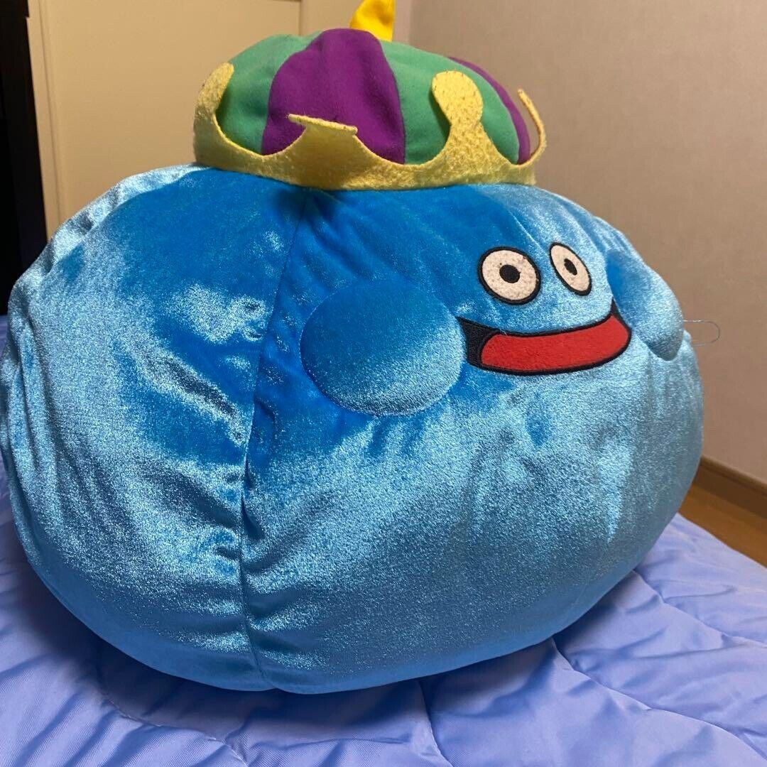 Japanese Game Dragon Quest King Slime big plush doll limited edition very rare