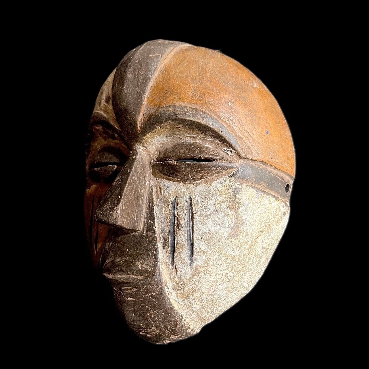 African Mask Tribal Wood Masks Hanging Art Igbo antique Wall Hanging-G1628