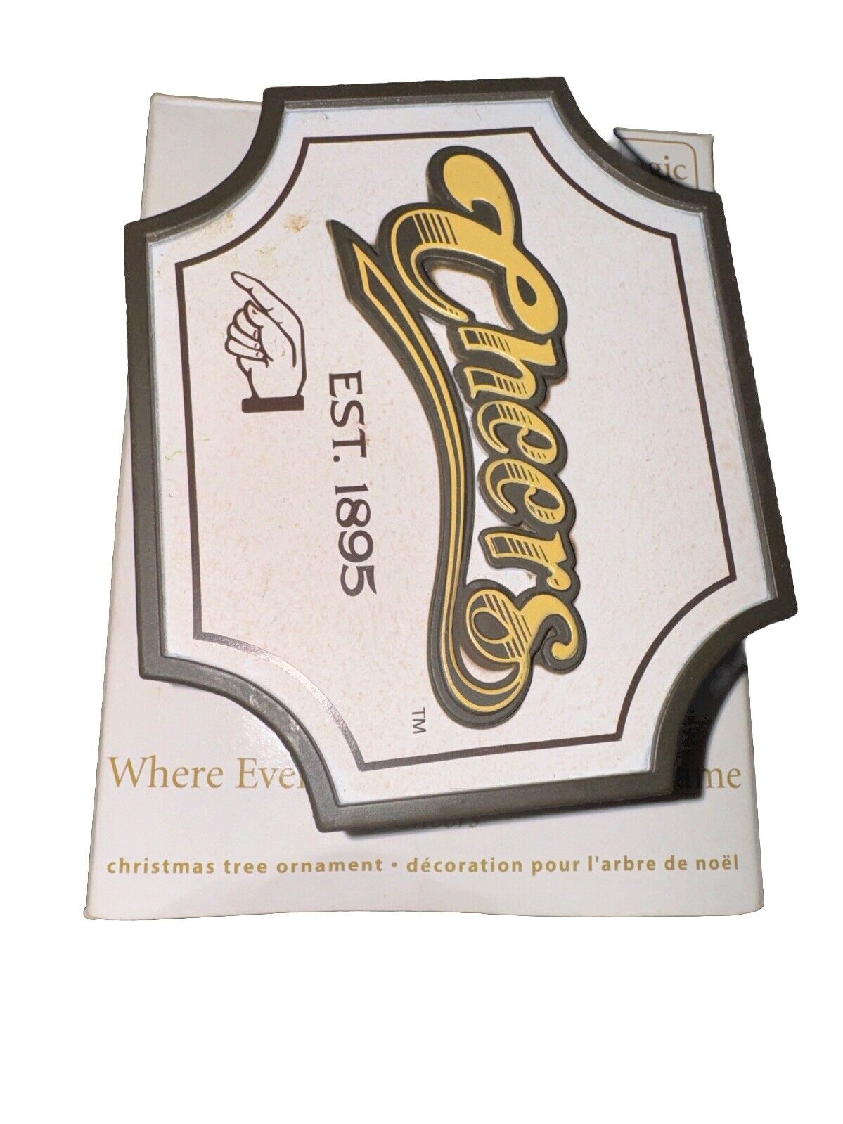 2011 Hallmark Where everybody Knows Your Name Cheers Bar Sign musical Ornament