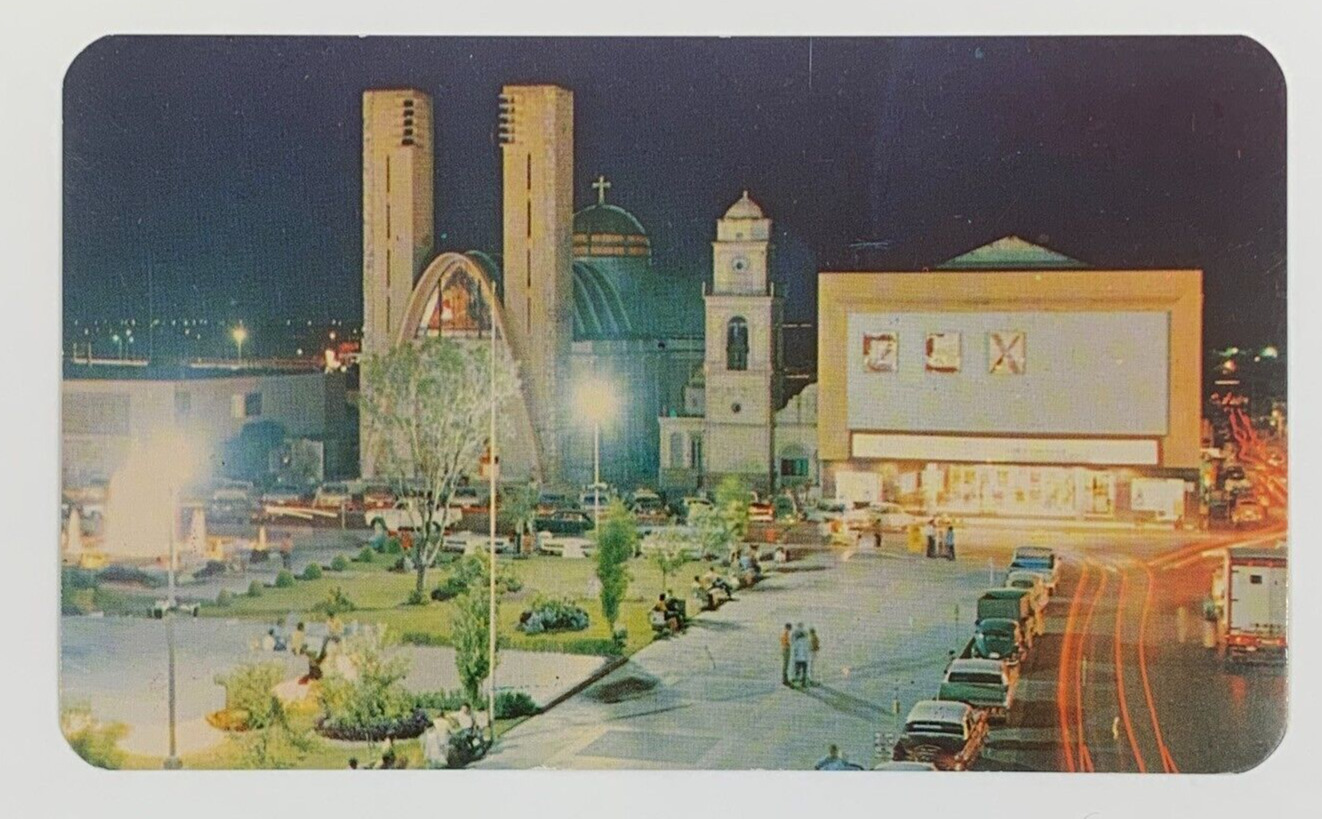 Parochial Temple and the Main Square Reynosa Tamaulipas Mexico Postcard Unposted