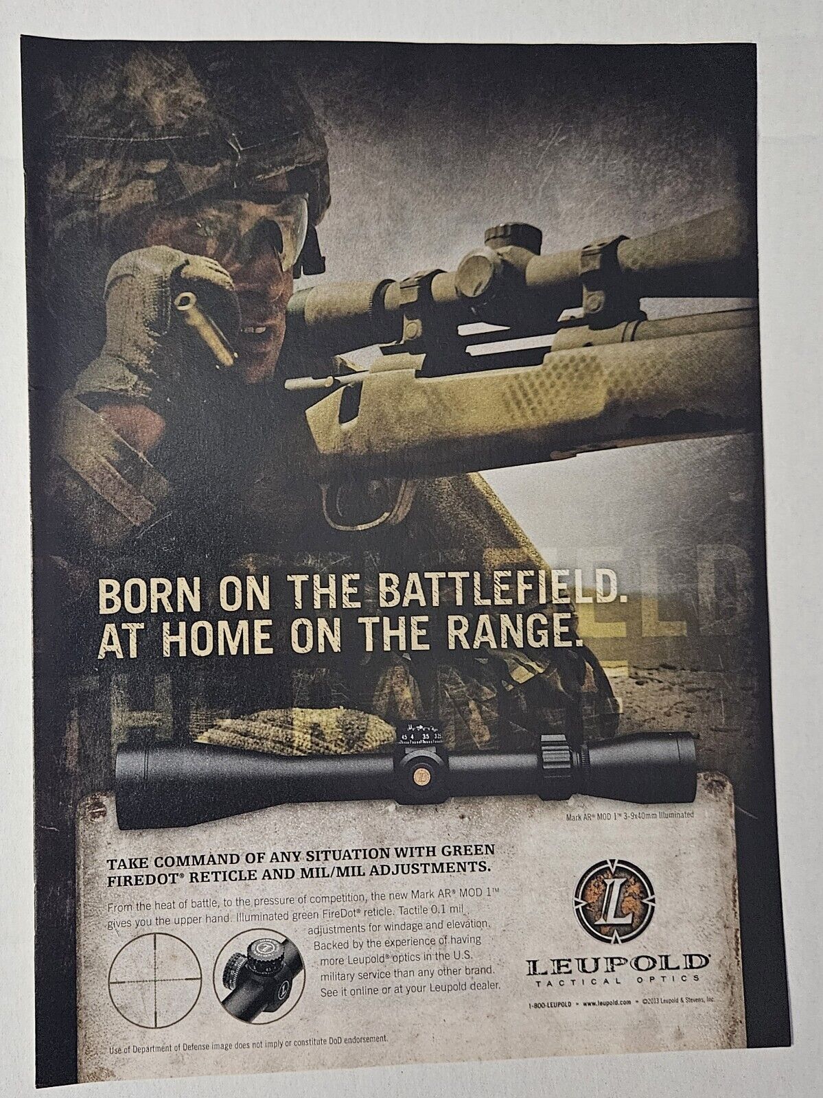 Leupold Mark AR American Rifleman Print Advertisement