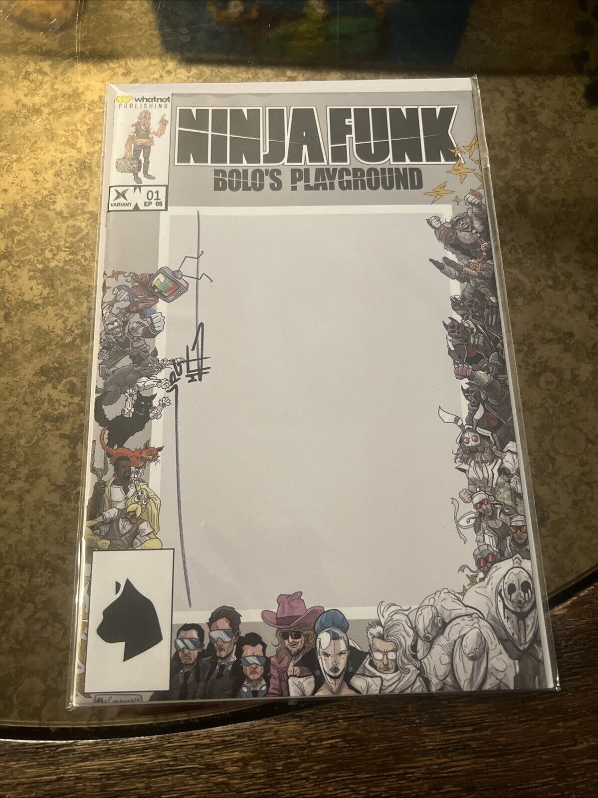 Ninja Funk Bolo's Playground #1- Whatnot Massive Blank- Signed By JPG w/ COA