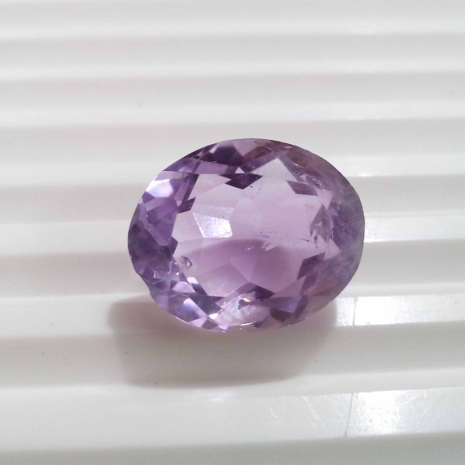 Attractive Pink Amethyst Oval Shape 12.45 Crt Amethyst Faceted Loose Gemstone