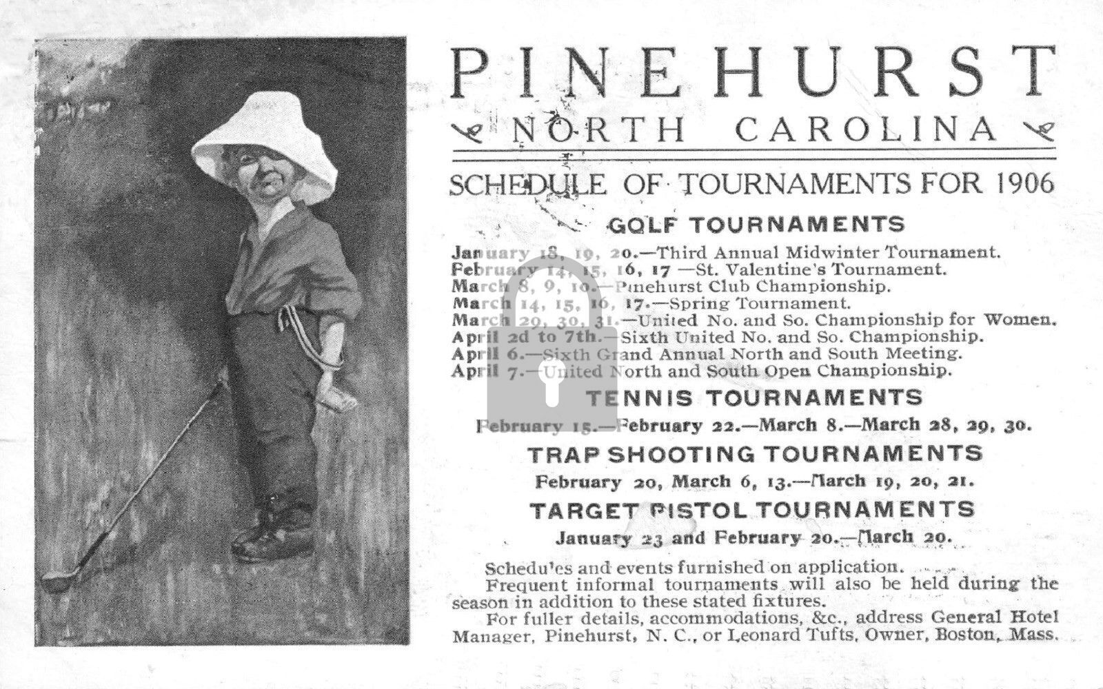 Golf Tournament Schedule Pinehurst North Carolina NC
