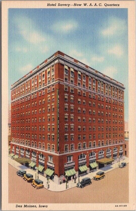 Vintage 1934 DES MOINES, Iowa Postcard \